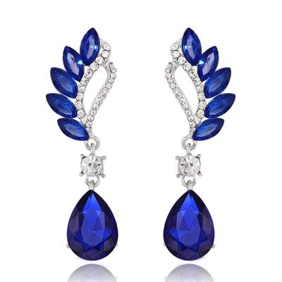 Latest Stylish Crystal Zircon Dangle Party Earrings for Women and Girls