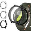 Case for Samsung Galaxy Watch 7/6/5/4 44mm 40mm Protective Full Screen Protector Tempered Glass PC Bumper Galaxy Watch 7 Cover