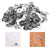 100 Stück Kerzendochtbasis Kerzendochtclips Halterlaschen für DIY und Herstellung (12,5 mm / 0,5 Zoll)