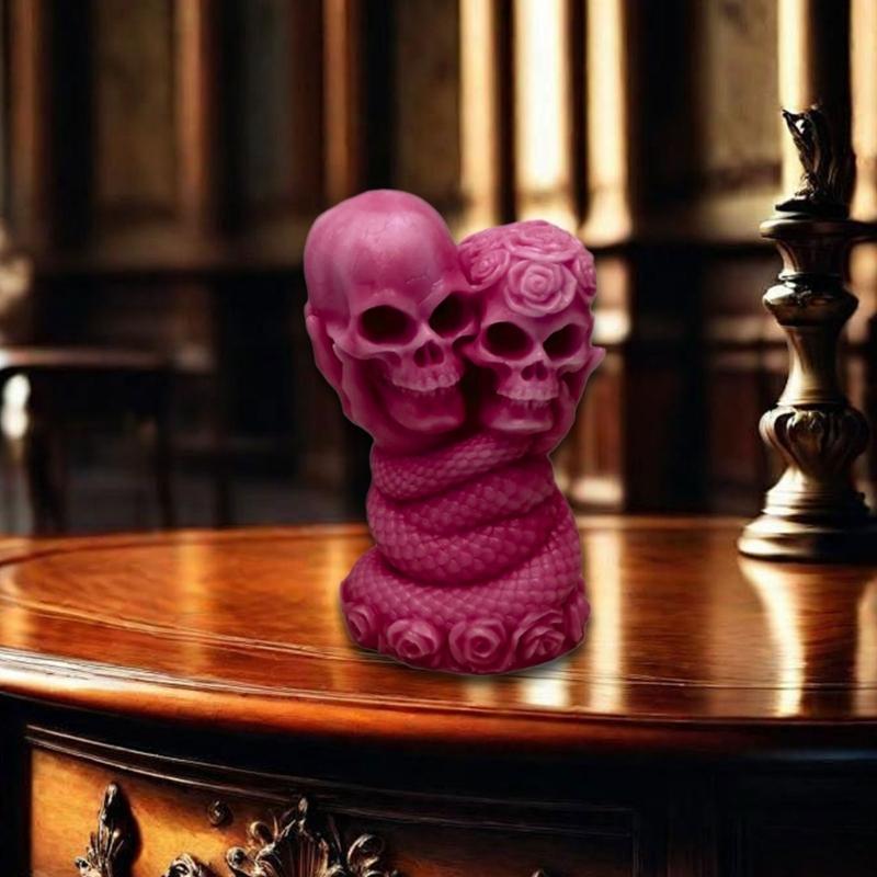 Skull Rose Snake Silicone Candle Molds For Making Candle Soap Chocolate Halloween Home Decoration Epoxy Resin Project