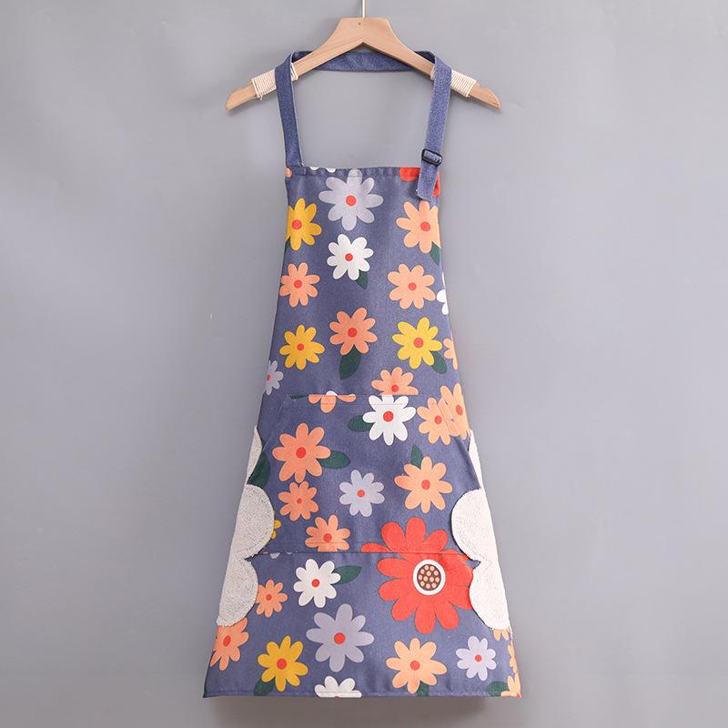 Fashionable Summer Canvas Apron: Breathable, Anti-Fouling, and Durable for Home and Kitchen