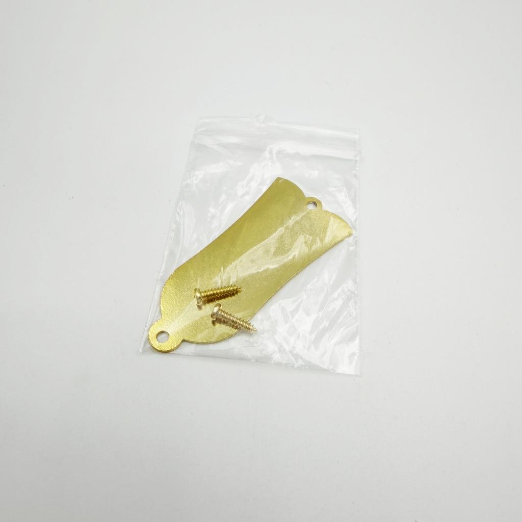 Bell-Shaped 2-Hole Bass Guitar Headstock Cover Iron Guitar Neck Truss Rod Cover Iron Core Cover Panel Cover