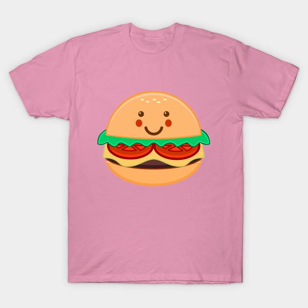 T Shirt Women Burger Harajuku Print Kawaii Tshirt Summer Short Sleeve Female T-Shirt Top Tee