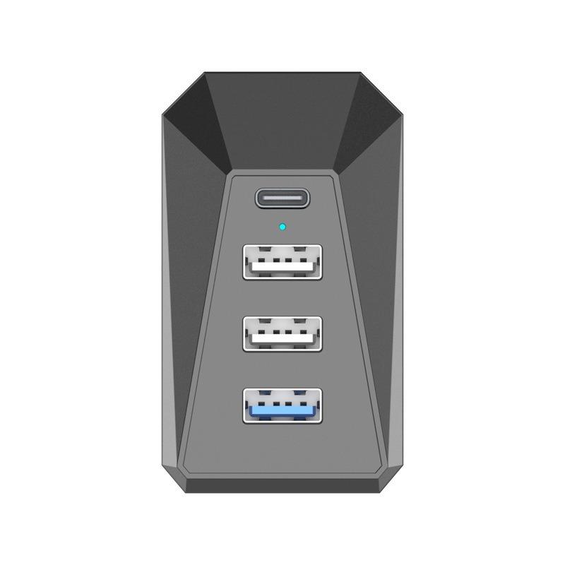 Center Console Docking Station 4 Ports Shunt Hub Glove Box Expansion Dock Quick Charger for Tesla Model Y/3 Highland/Y Juniper