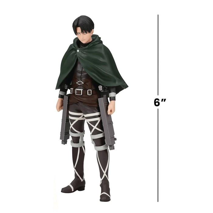 Banpresto Attack on Titan The Final Season Levi Figure, 6 Inch