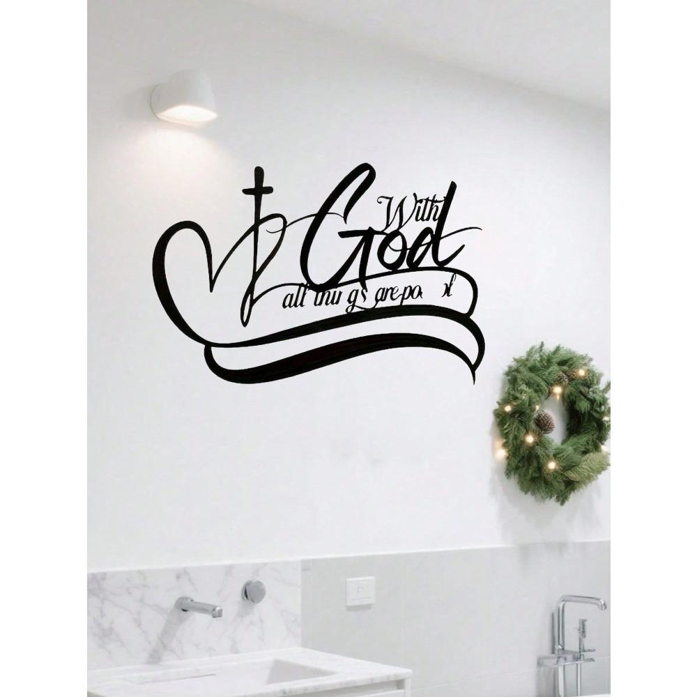 Wrought Iron Wall Art Home Decor Metal Wall Cross for Garden Easter Christmas Gift