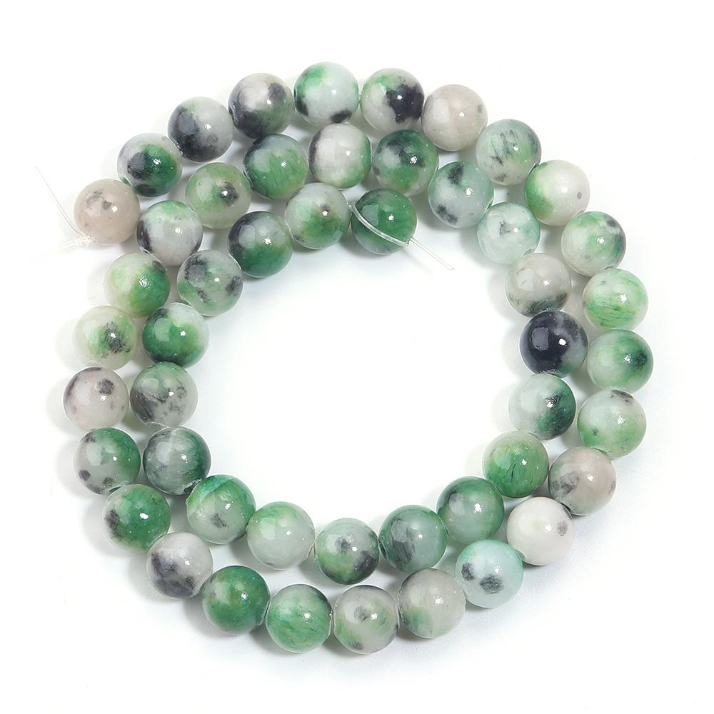 34-90pcs 4-12mm Persian Jade Stone Beads Natural Stone Loose Spacer Beads For Jewelry Making DIY Bracelet Necklace Accessories