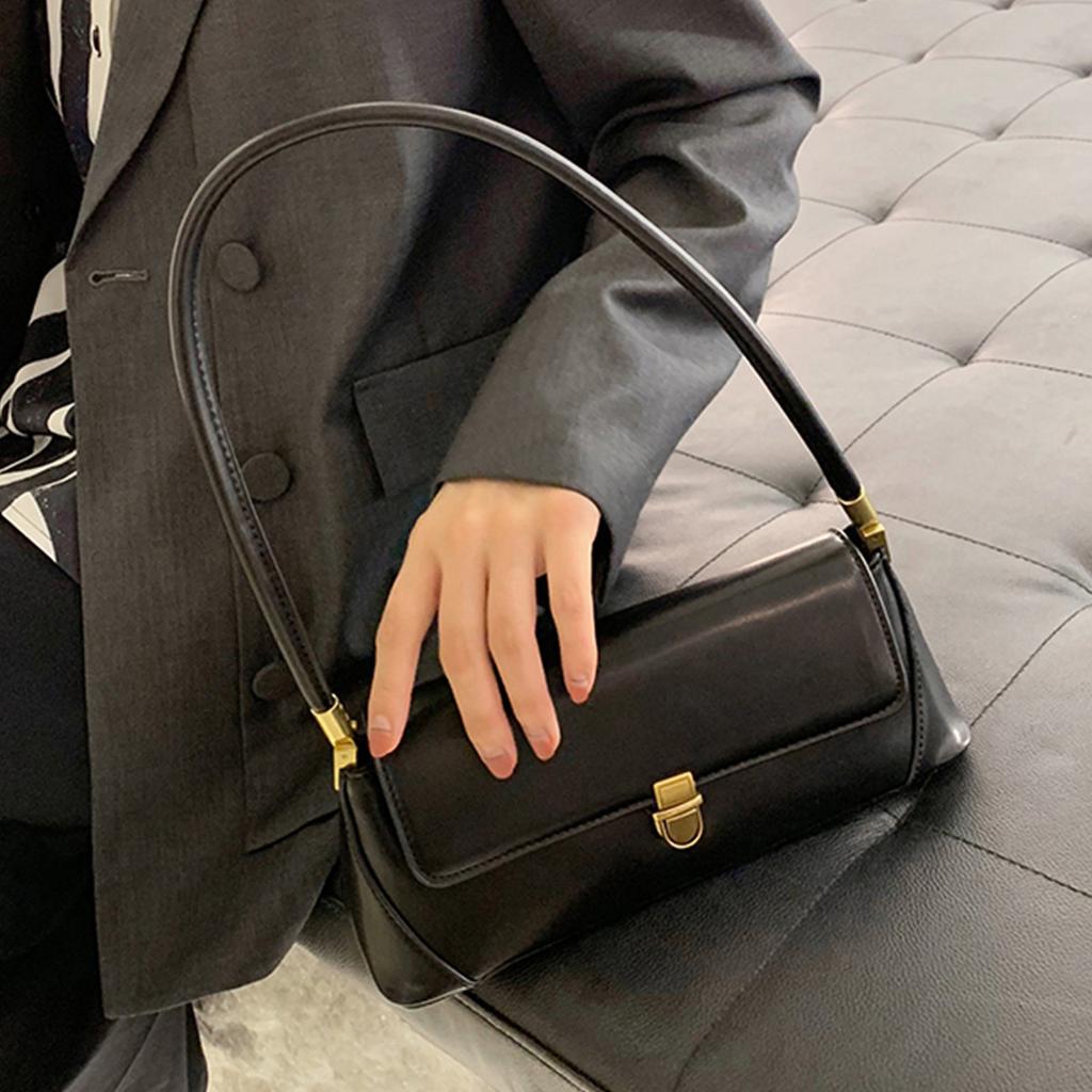 Women's bag autumn new trend 2025, underarm bag for women, genuine leather small bag, ins-style French mixed bag, niche retro shoulder bag