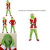 Halloween And Christmas Grinch Stole Christ Cosplay Costume Accessory Set For Party Wear