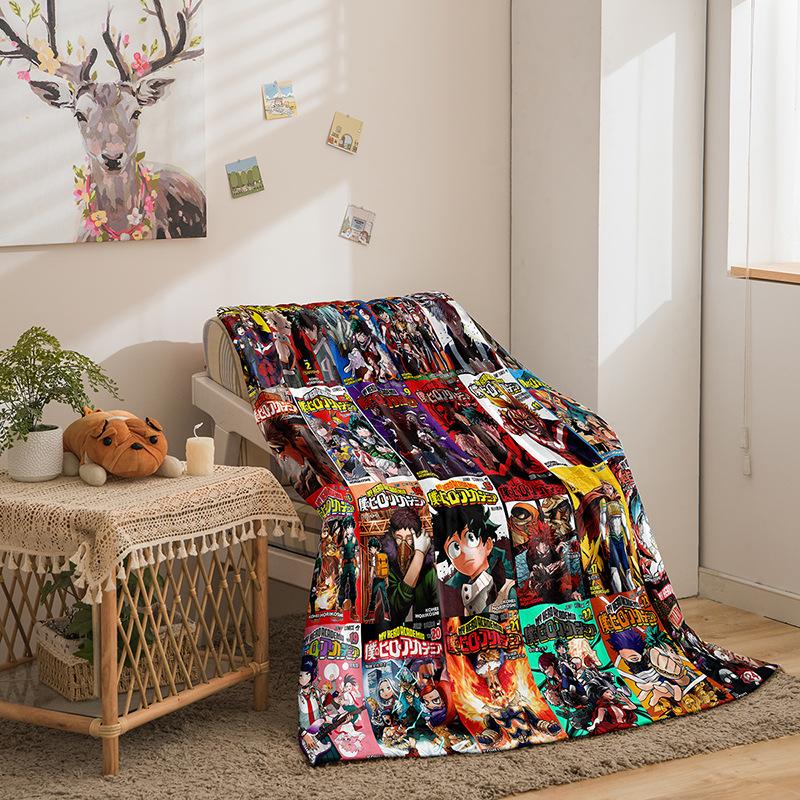 My Hero Academy Series Flannel Blanket 3D Printed Sofa Blanket Thickened Blanket Batch