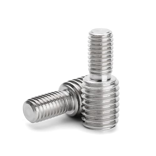 Pack of 2 Double Headless Reducing Screws, M6 Male Thread Adapter, Reducer Conversion Joint, Hardware, Double Male Thread Bolt, 304 Stainless Steel (M