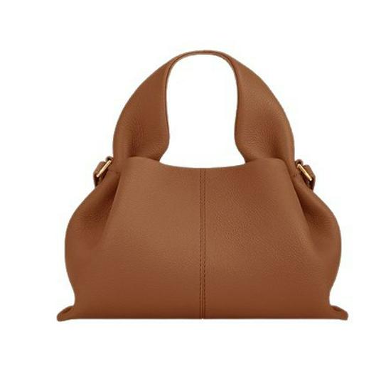 Polene Cloud Bag Dumpling: Genuine Leather Single Shoulder Crossbody Handbag. In Stock.