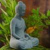 Retro Religiöse Skulptur Mini Buddha Statue Aquarium Dekoration Aquarium nament Desktop Dekorationsfigur Garten Hausdekoration
