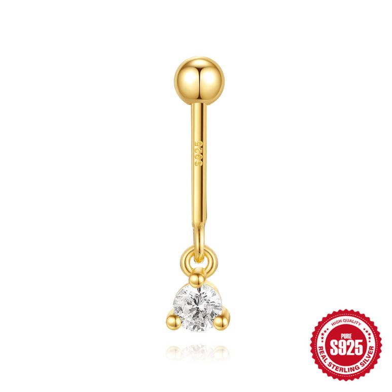 Piercings 925 Sterling Silver Zircon Snowflake Marquise Ball Flat Back Vertical Helix Piercing Ear Bone Earrings