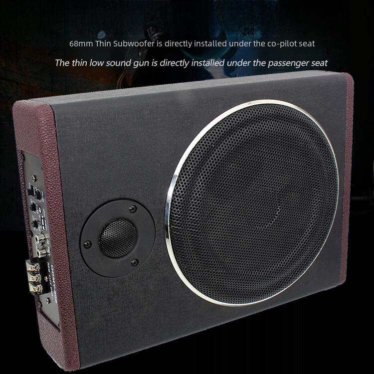 Ultrasmukłe Audio Samochodowe: 10-calowy Subwoofer z 8-calowym Głośnikiem Wysokotonowym i Bluetooth