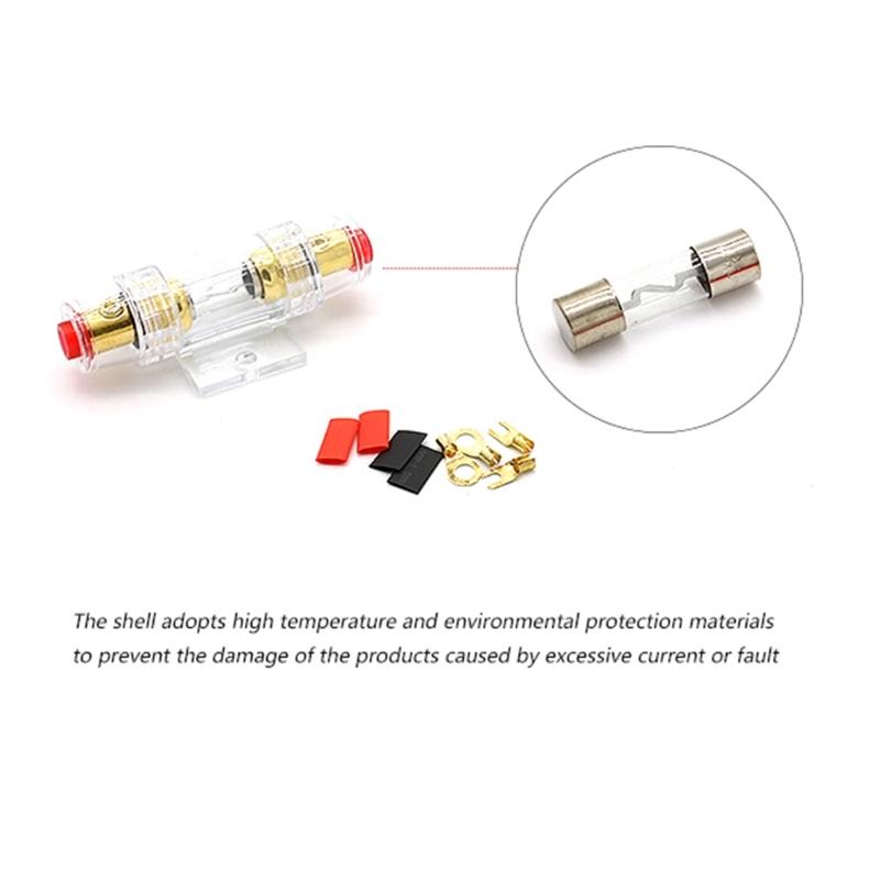 Car Power Amplifier Installation Kit Amplifier RCA Power Cable AMP Holder