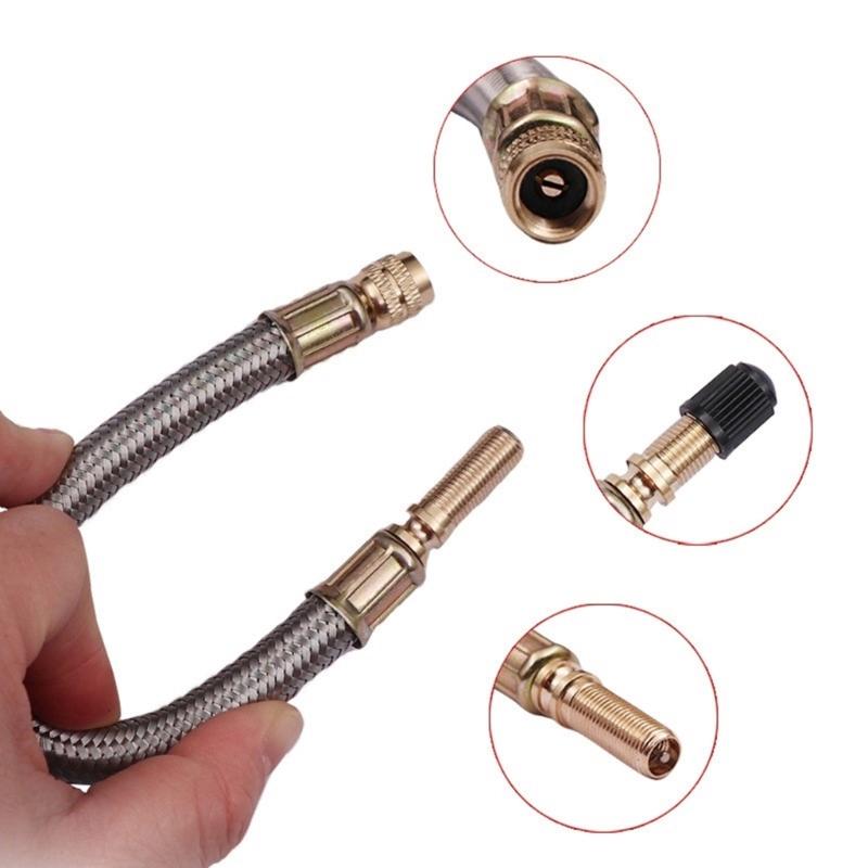 Tire Inflator Braided Hoses,Tire Inflator Hoses Tire Inflator Extension Tube Tyre Quick Inflation Chuck Adapter