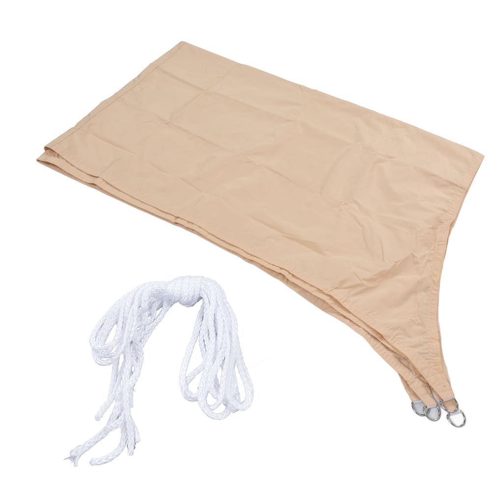 Sonnensegel 2x3m Viereck Beige Verschleißfest Langlebig Polyester Wasserdicht Weit Verbreitet Tragbar