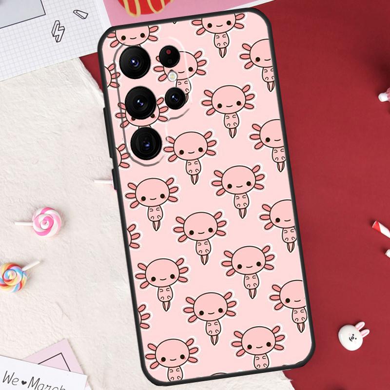 Urocze Zwierzątko Axolotl Etui Do Samsung Galaxy S25 FE S23 FE S20 S21 S22 S24 S25 S26 Ultra S10 S25 Plus Pokrowiec Obudowa