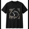 Graphic Red Squirrel Torn Wildlife Mens T-Shirt Black 100% Cotton Wild Animal
