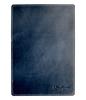 Dom Teporna Genuine Italian Leather Mouse Pad, Artisan-Finished, Business Style, Compatible with All Optical, IR, and BlueLED Leather Mice, Navy
