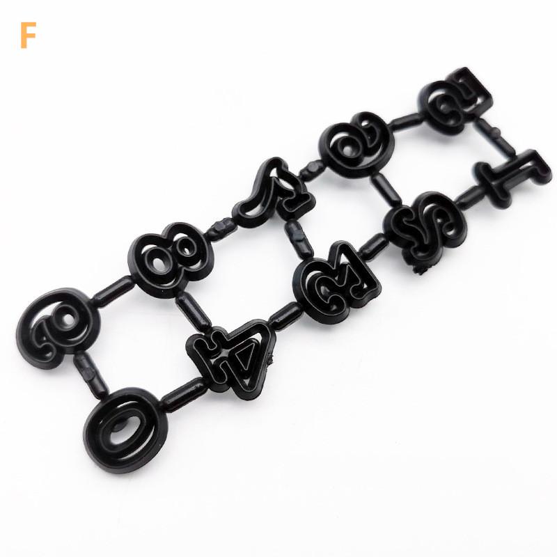 

New English Letters Cookie Cutter Number Moulds Cake Mold Fondant Mold Biscuit Plastic Cutter Diy Decoration Bakeware Tools