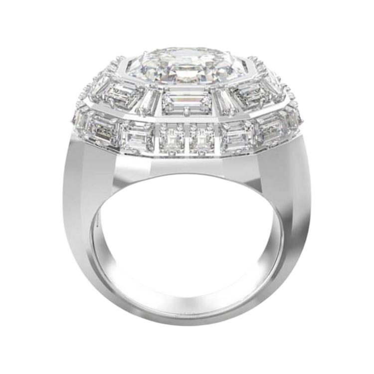 Swarovski Original Logo Ring Unisex rings Silver 5674299 Box (Random Color),52