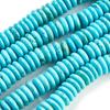 Craftdady 80Pcs 10mm Natural Turquoise Heishi Coin Disc Stone Beads Flat Round Disk Gemstone Loose Beads for Jewelry Craft Necklace Bracelet Making