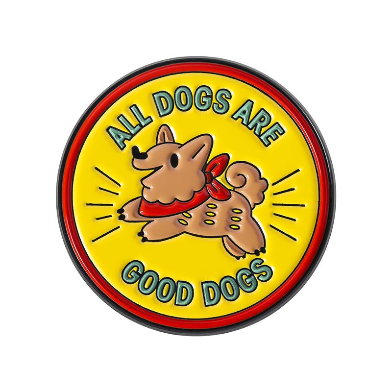 

Only Dog Can Judge Me Enamel Pins Cute Corgi All Dogs Are Good Dogs Brooches Lapel Badge Jewelry Gifts for Dog Lovers Friends