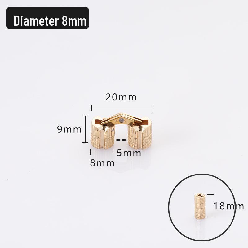 Copper Concealed Butt Hinge for Jewelry and Decorative Boxes