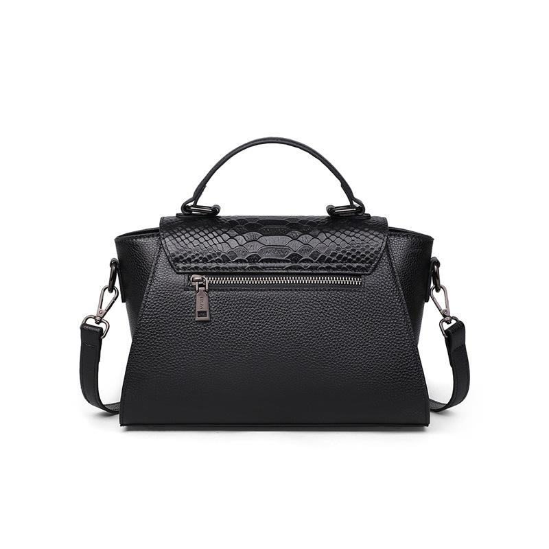 New Genuine Leather Women's Bag Autumn and Winter Large Capacity Light Luxury Handbag Commuter One-shoulder Crossbody Bag