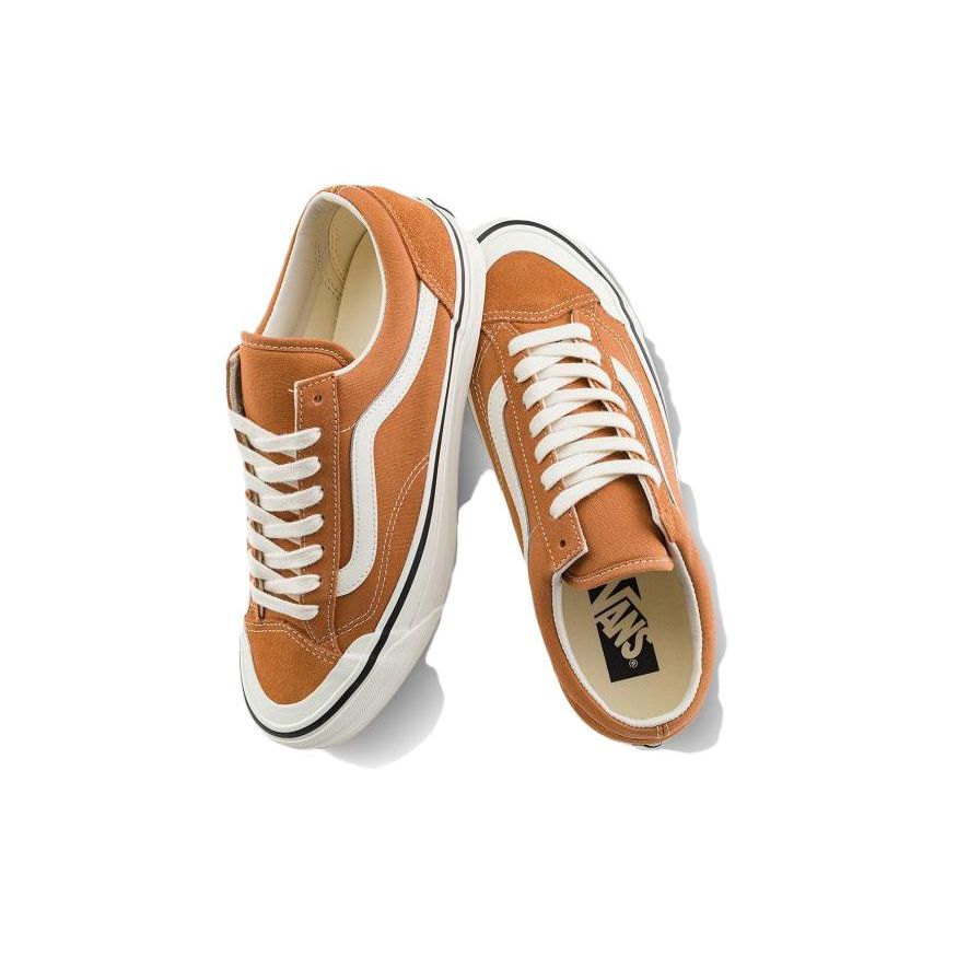 Vans Old Skool Reissue 136 Durable Breathable Low-Top Skate Shoes Unisex Sneakers Orange VN000MT6BKQ