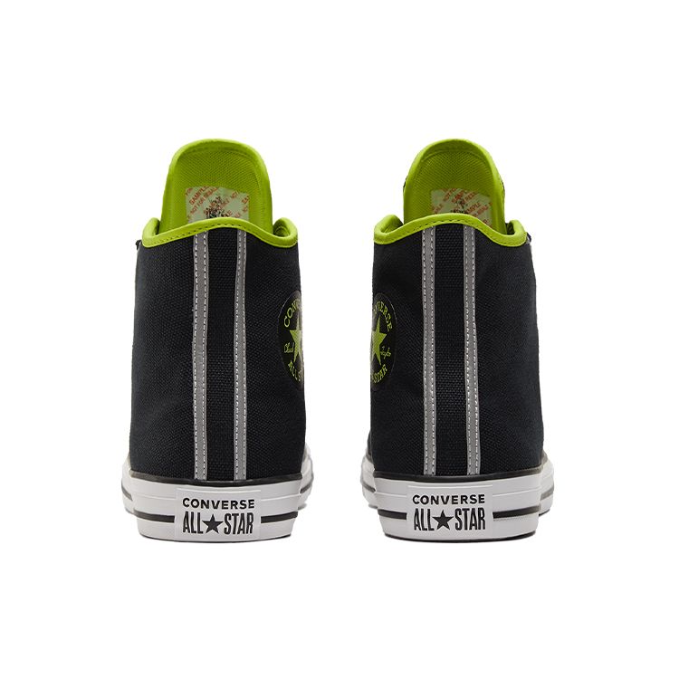 Converse Chuck Taylor All Star Deconstructed Trendy Everyday Versatile High-Top Canvas Sneakers Unisex Sneakers Black Green 172000C