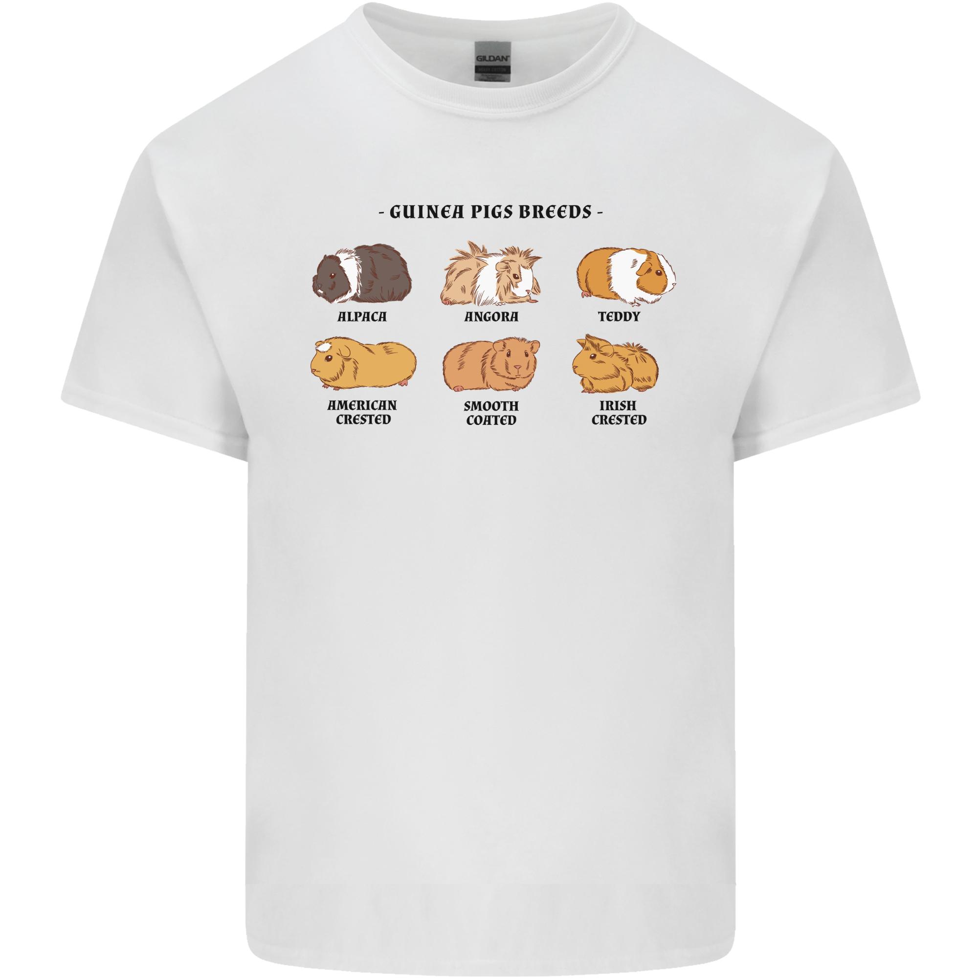 Guinea Pig Breeds 4 Unisexs Light Cotton Tshirt S