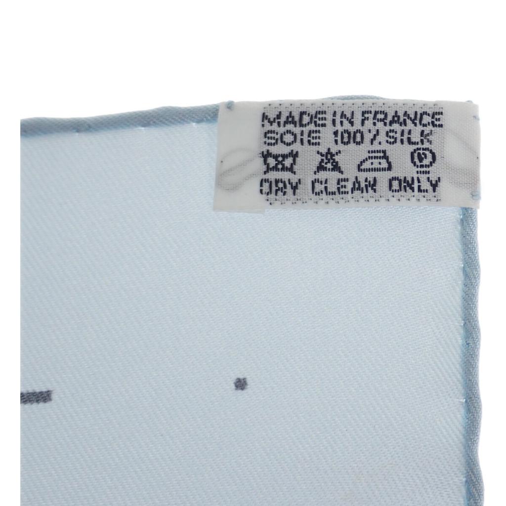 HERMES   scarf blue silk Women