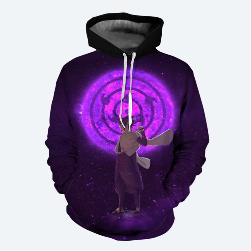 Uchiha Sasuke Jungen Mädchen Hoodie Naruto Herren Hoodie 3D-Druck Japanischer Anime Pullover Mode Herren Hoodie Akatsuki Herrenbekleidung
