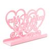 Heart Shaped 3D Tissue Holder Napkin Clamp Dispenser Stand Hollow Ornament