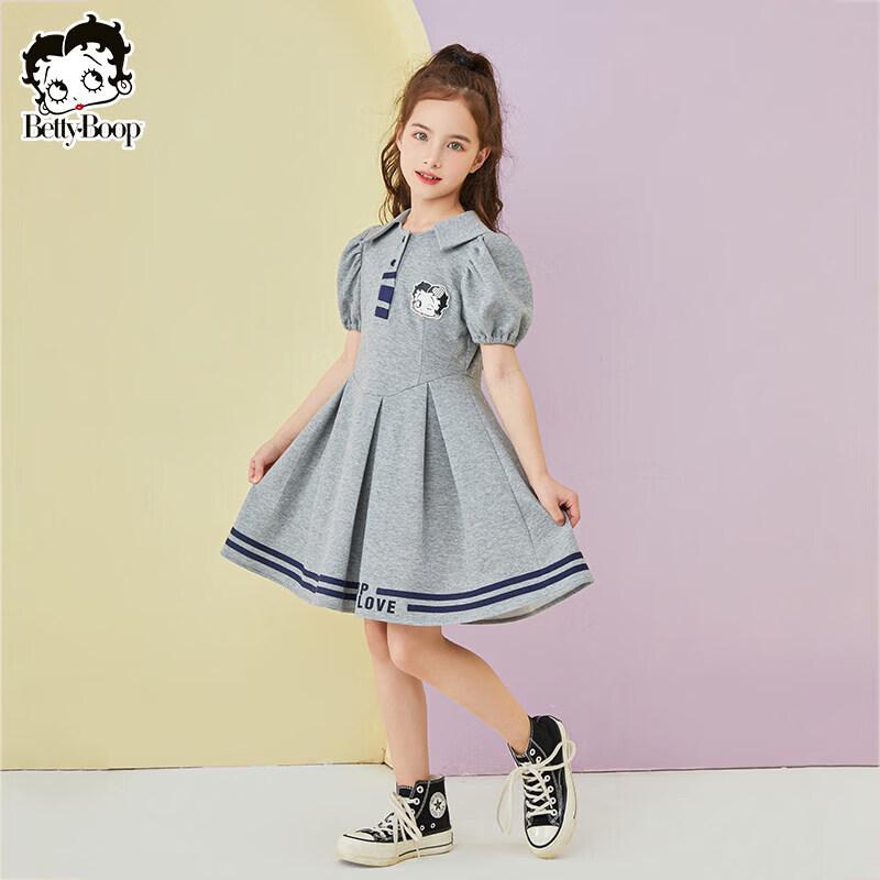 Betty 2026 Summer Girls' Loose Short Sleeve Dress