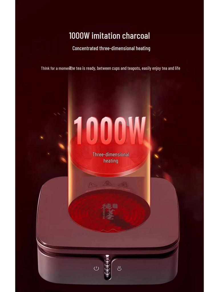 High Temperature Resistant Thickened Glass Teapot with Side Handle - Large Capacity Borosilicate Kettle for Electric Ceramic Stoves Tea Set