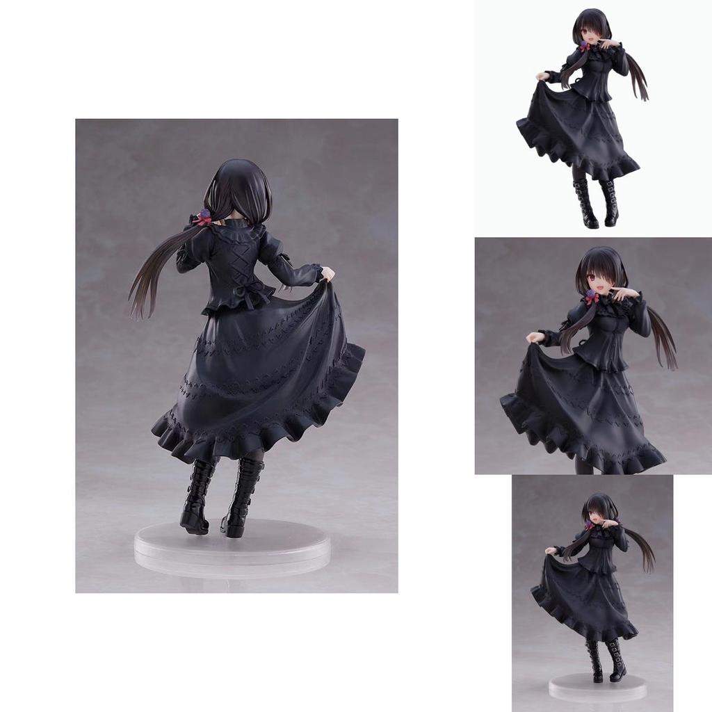 Beautiful Kurumi Tokisaki Pvc Statue In Elegant Dress Pose Perfect For Collecting