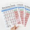 1pc Guitar Chord Finger Graph 200g Copper Paper Four-string Electric Bass Bass Chord Spectrum