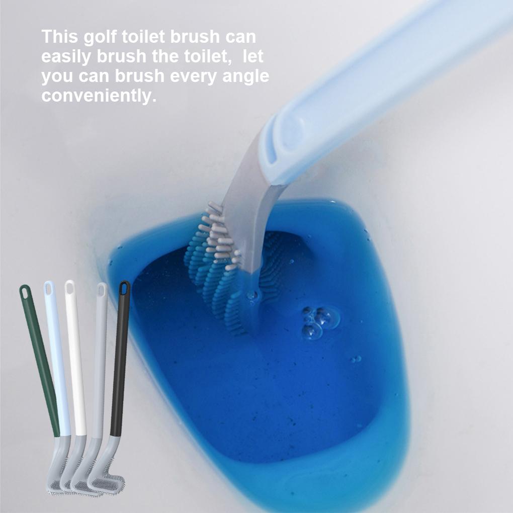 Wall-Mounted Long-Handled Toilet Brush Golf Brush Head Toilet Brush Cleaning