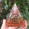 Crystal Gravel Pyramid Resin Ornament - Home and Office Decor Gift