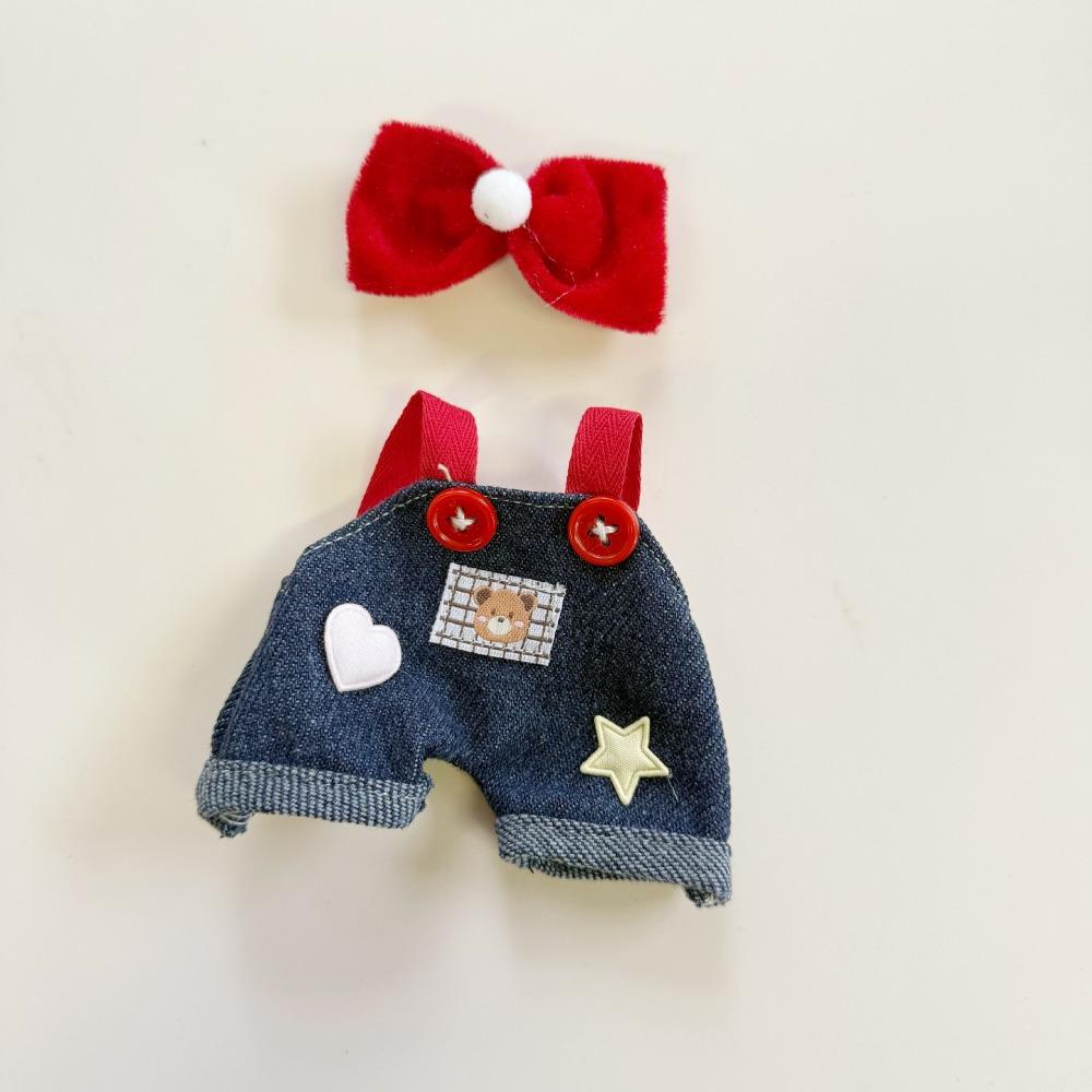 

Кожаная обувь Набор одежды для куклы Лабубу Пуговицы Комбинезон 17 см Одежда для плюшевых кукол Детские игрушки для девочек Style 1