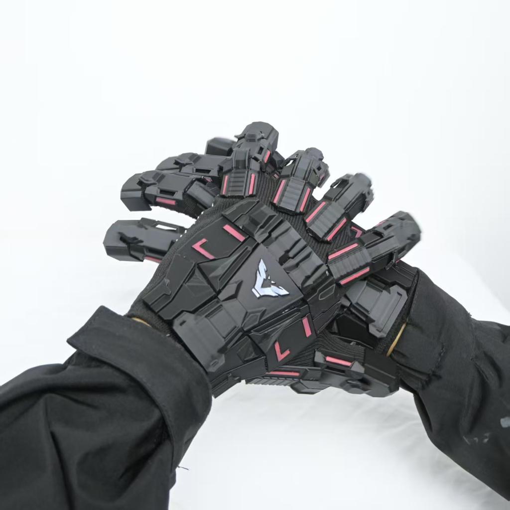 Guantes Mecánicos Tácticos de Impresión 3D Estilo Punk Mech Armadura de Ciencia Ficción Guanteletes Flexibles Usables Props para Juego de Rol Cosplay CS