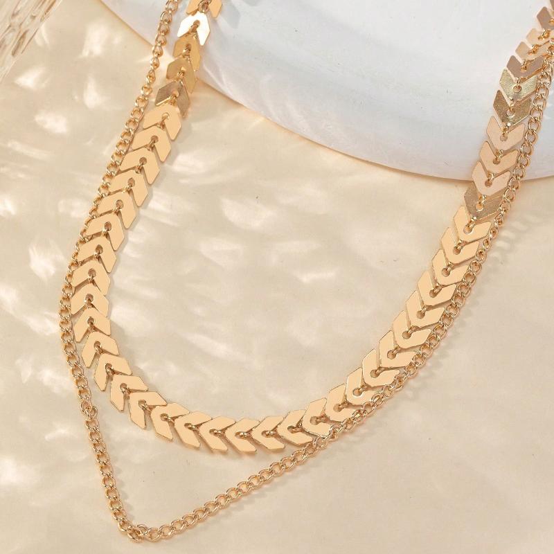 New Beads Women'S Neck Chain Pearl Choker Necklace Gold Color Goth Chocker Jewelry On The Neck Pendant