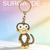 Cartoon Animal Big-Eyed Keychain: Giraffe & Lion King Pendant Gifts