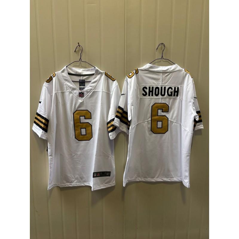 2026 NFL St. Saints 6 Shough Maglia da Calcio Ricamata Uomo Donna