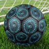Underwater Serpent Emblem Round Football Size 5 Adult Ball Suitable for Training Matches and Outdoor Team.