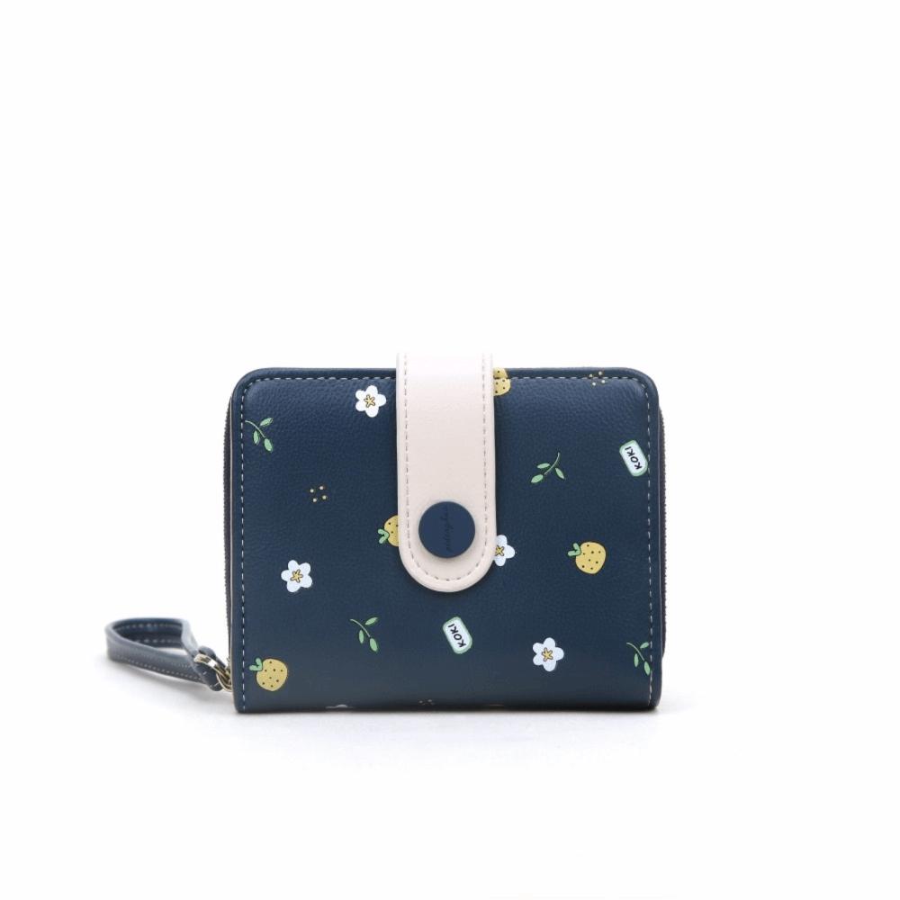 

Zipper Folding Women Wallet Hasp Purse Bag Fashion Short Wallet Girl синий